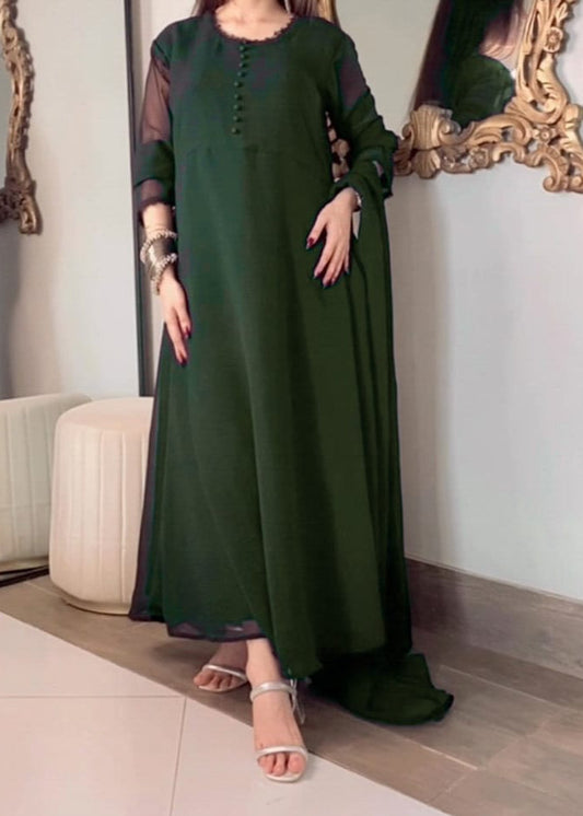 Elegant Flow Chiffon Maxi 50" Length - Shiwani Apparels