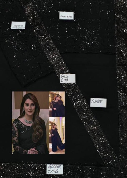 Ayeza Khan chiffon - Shiwani Apparels