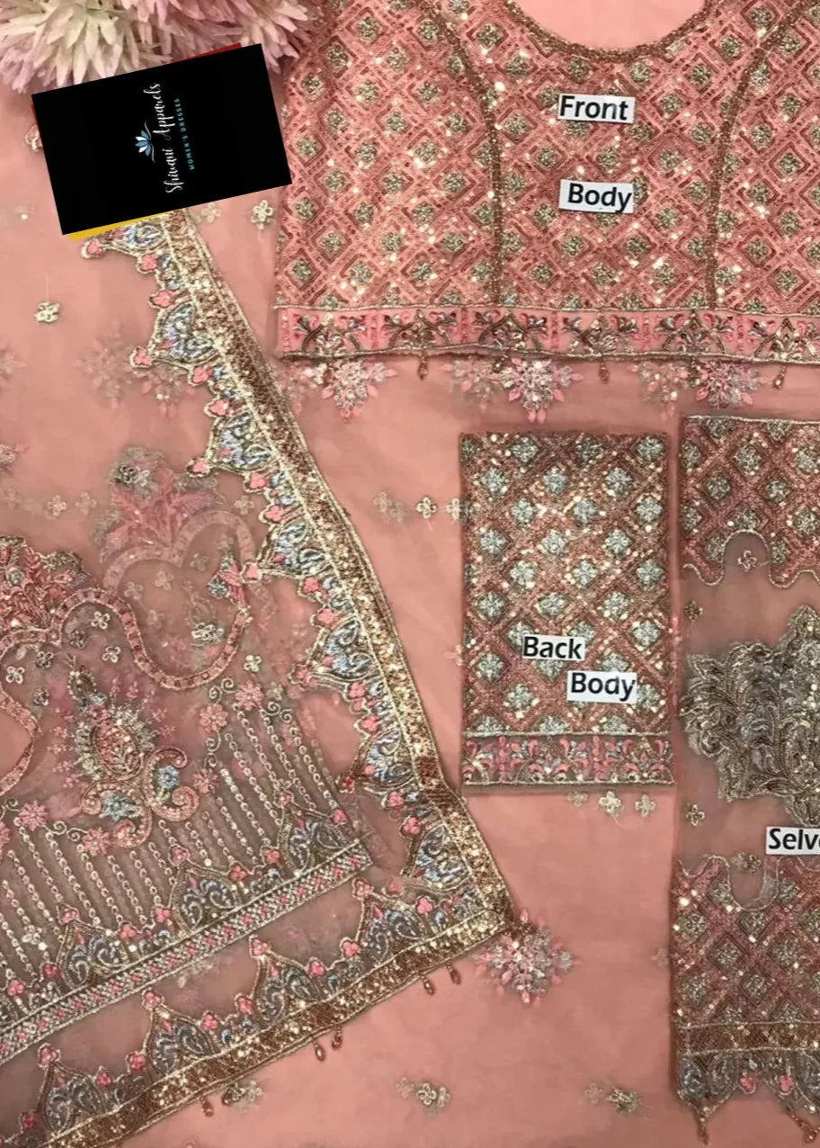 Qalamkar wedding saree - Shiwani Apparels