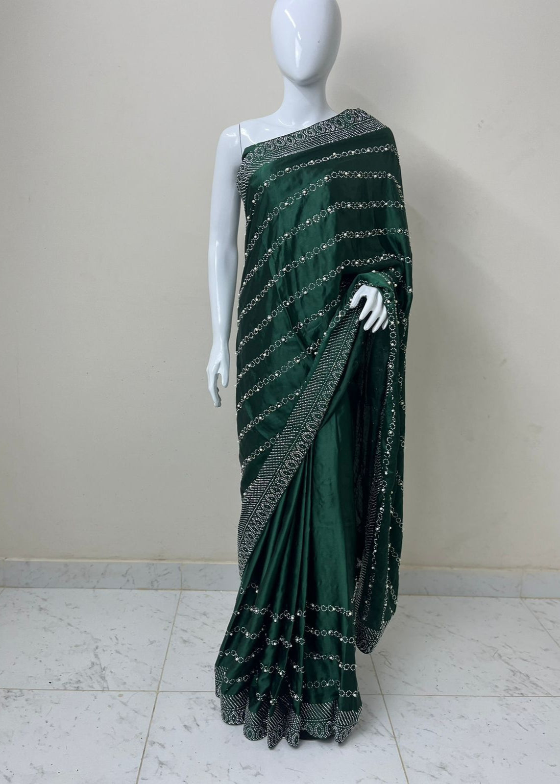 Rahine stone silk saree - Shiwani Apparels