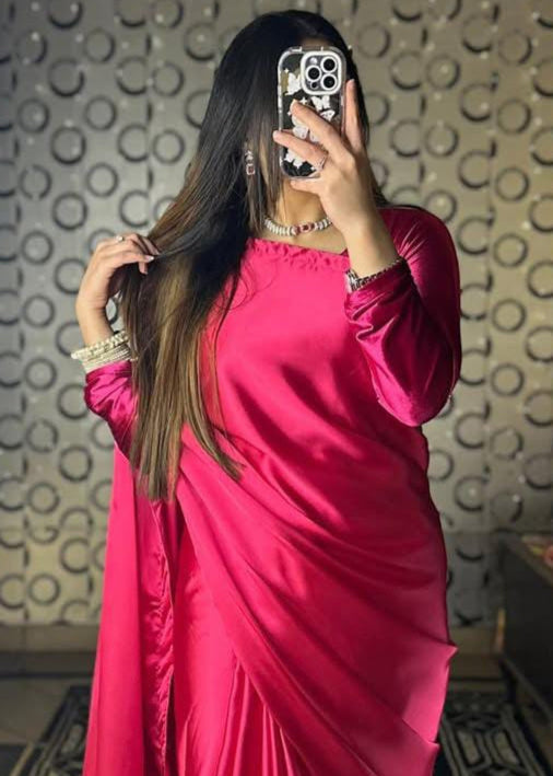 Simple Casual Saree - Shiwani Apparels