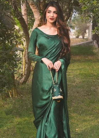 Simple Casual Saree - Shiwani Apparels