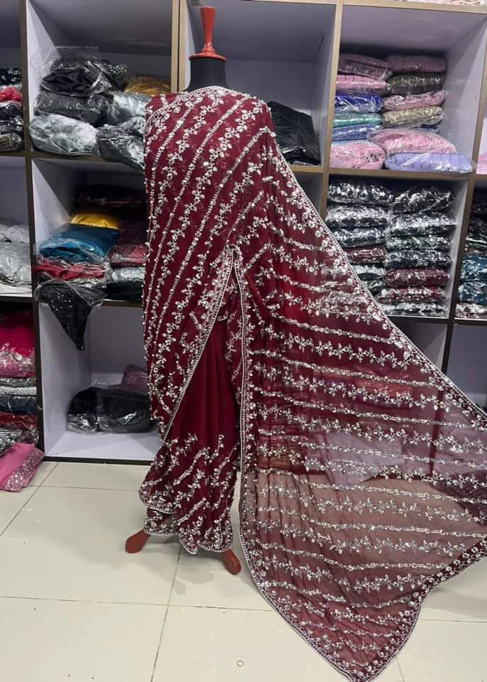 Hania Amir Saree - Shiwani Apparels