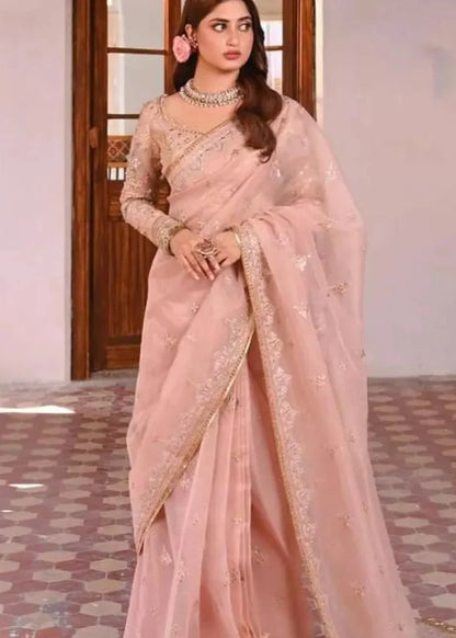 Qalamkar wedding saree - Shiwani Apparels
