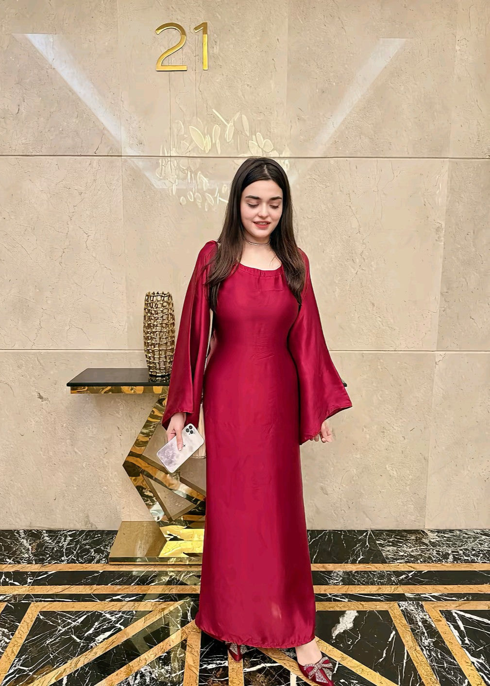 Serene Shamoz Silk 2 Piece Stiched Suit