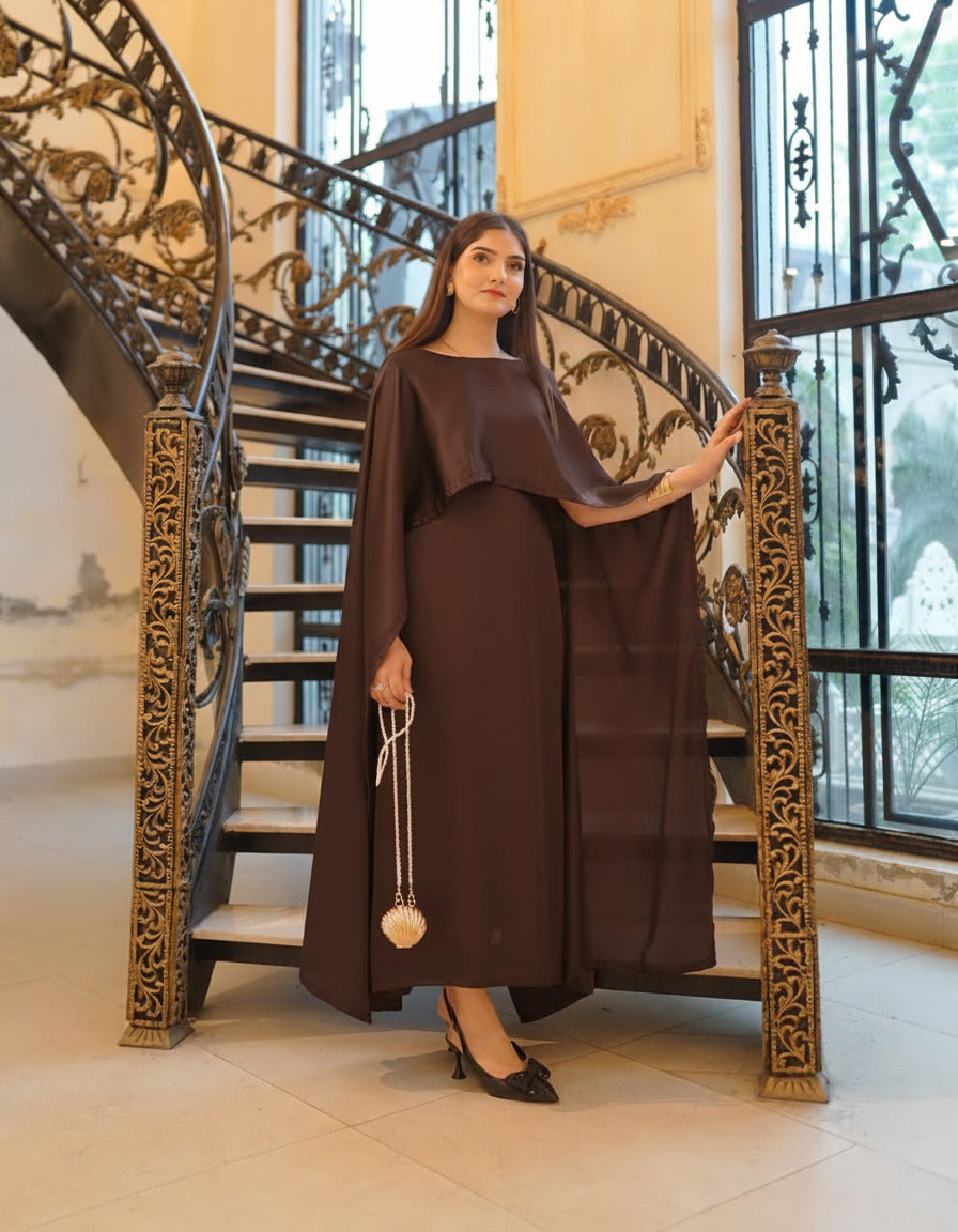 Royal Grace Cape Shawl Dress