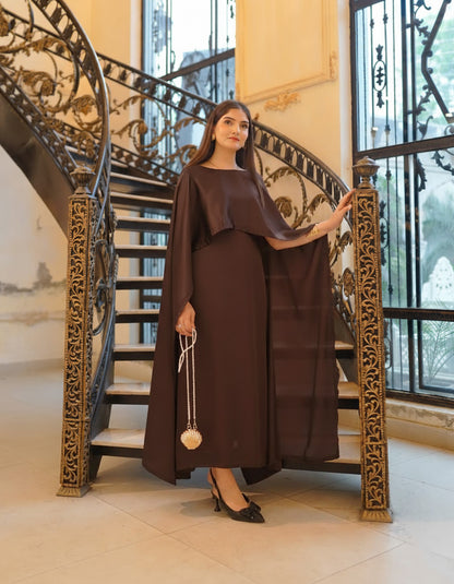 Royal Grace Cape Shawl Dress